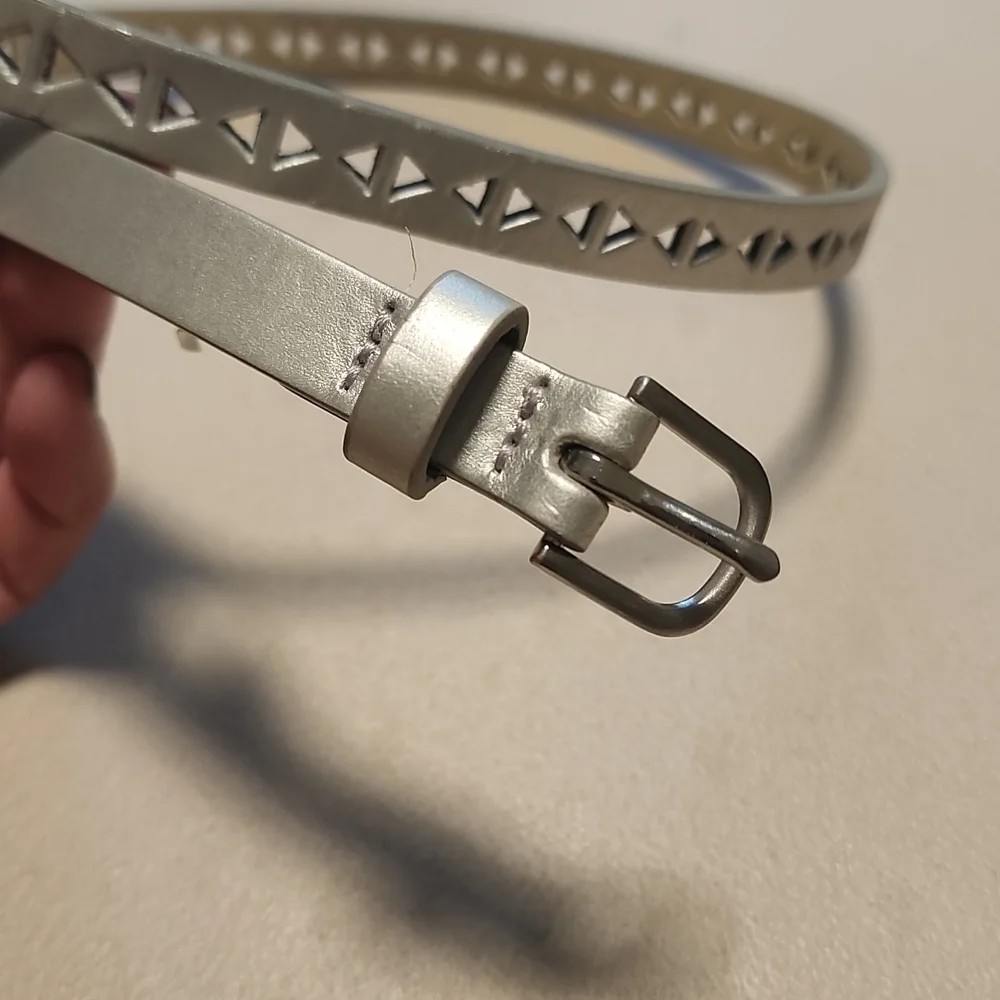 Adjustable Silver Belt